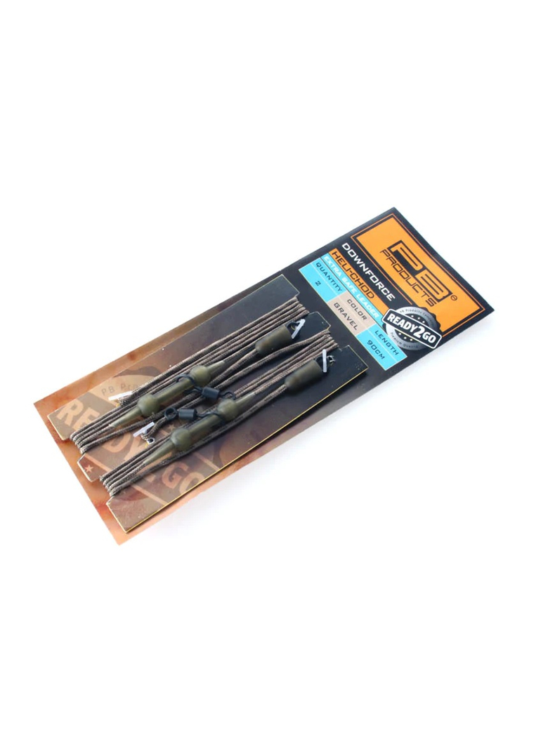Готовая оснастка PB Products R2G DF Extra Safe Heli-Chod Leader / 90cm / 45lb - GRAVEL / 2шт. Готовая оснастка PB Products R2G DF Extra Safe Heli-Chod Leader / 90cm / 45lb - GRAVEL / 2шт.