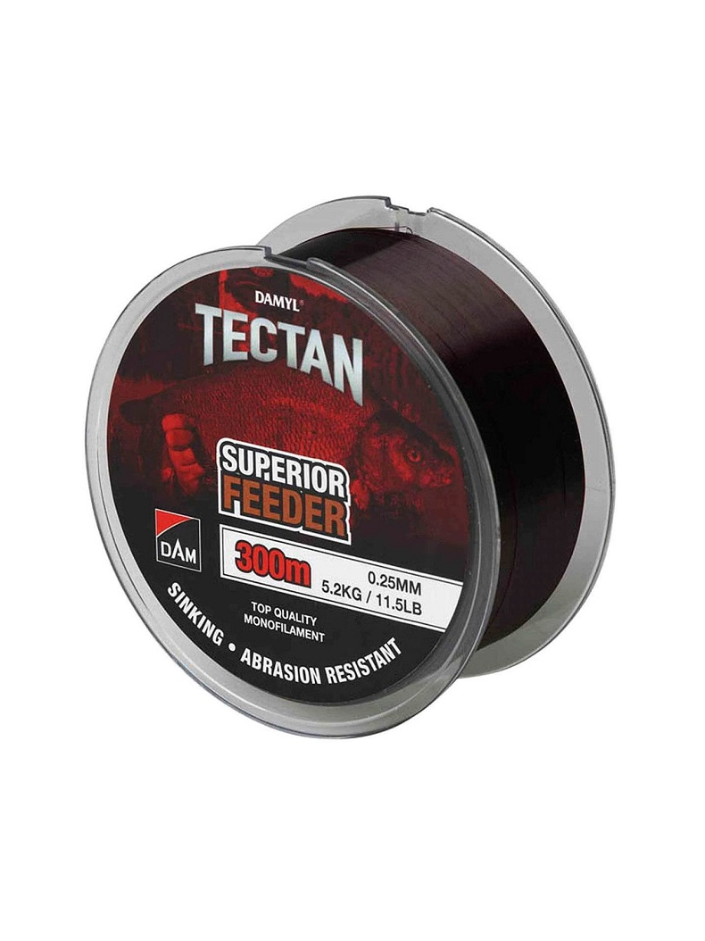 Леска фидерная DAM DAMYL® Tectan Superior Feeder / 300m / 0,25mm / 5,2kg - BROWN
