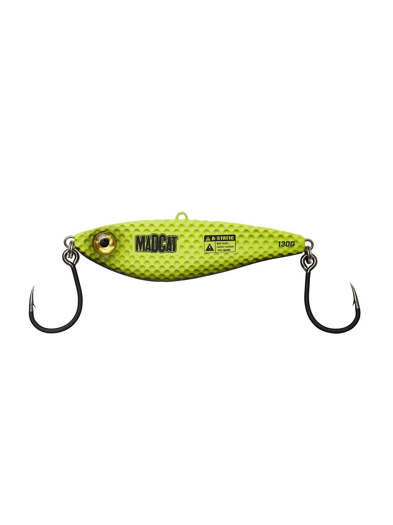 Блесны вертикальные MADCAT® A-STATIC VIBRATIX - FLUO YELLOW UV - 14cm - 130g