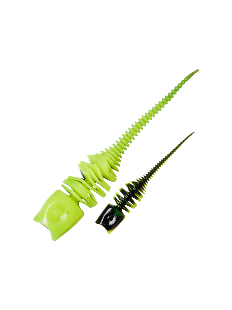 Силиконовые приманки DAM GARLIC TROUT LURE - 6cm / UV Yellow/Black - 10шт.