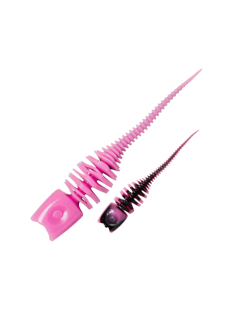 Силиконовые приманки DAM GARLIC TROUT LURE - 6cm / UV Pink/Black - 10шт.