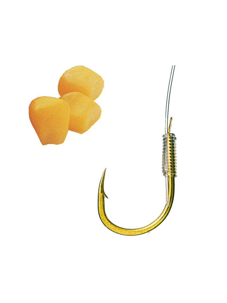 Поводок SAENGER Specitec CORN / №10 / 0.18mm / 60cm / Gold - 10шт.