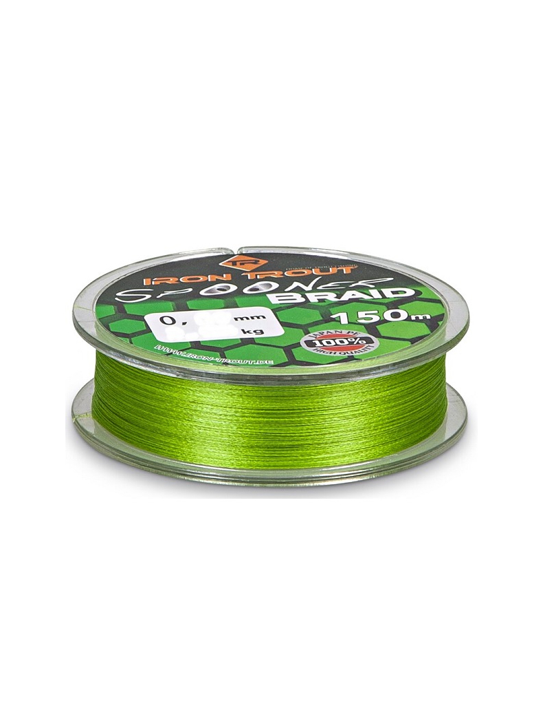 Леска плетеная IRON TROUT SPOONER PE Braid - 150m / 0,04mm / 2.2kg - Camo Green