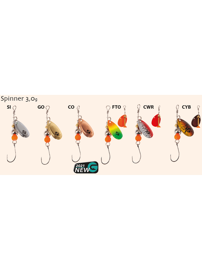 Блесна вращающаяся IRON TROUT SPINNER / 3.0g - CWR, изображение 2 Блесна вращающаяся IRON TROUT SPINNER / 3.0g - CWR, изображение 2
