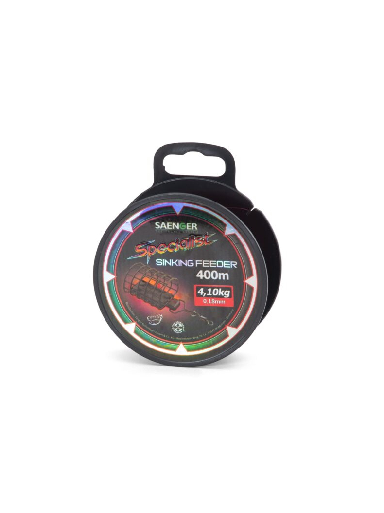 Леска фидерная SAENGER Specialist Sinking FEEDER - 0,28mm / 7,40kg / 400m - Fire Red Transparent