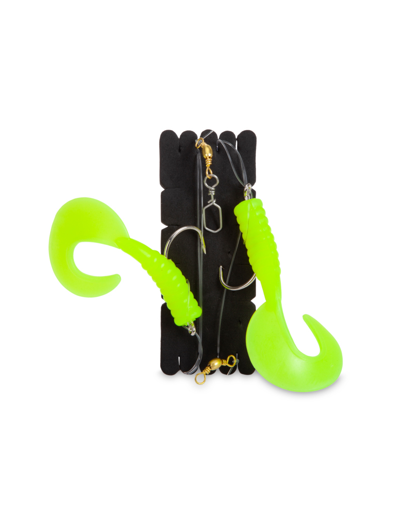 Оснастка морская AQUANTIC® Double Twisterrig XL - №4/0 / 0.80mm / 115cm - CH Оснастка морская AQUANTIC® Double Twisterrig XL - №4/0 / 0.80mm / 115cm - CH