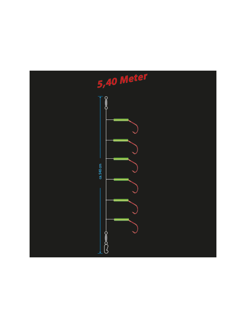 Оснастка морская AQUANTIC® Redfish System Rig - №3/0 / 0.80mm / 540cm, изображение 2 Оснастка морская AQUANTIC® Redfish System Rig - №3/0 / 0.80mm / 540cm, изображение 2