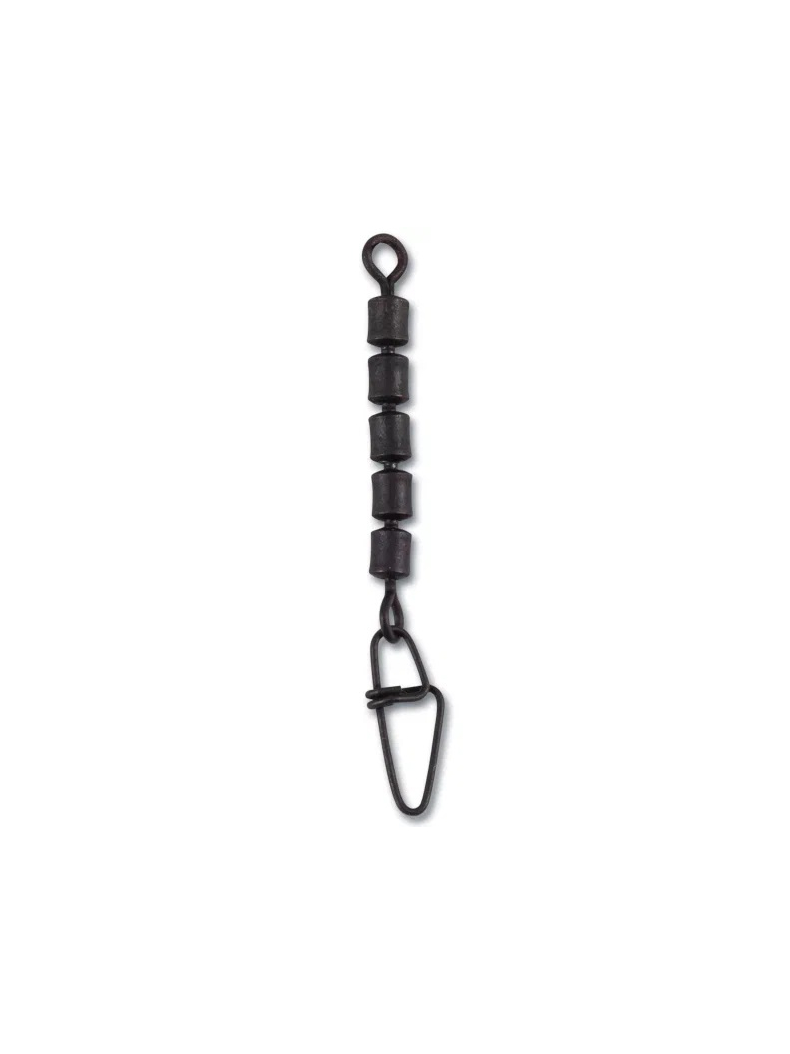 Вертлюг пятерной с карабином AQUANTIC® 5-Time Trolling Swivel - № 6 / 15kg / 40mm - 8шт.
