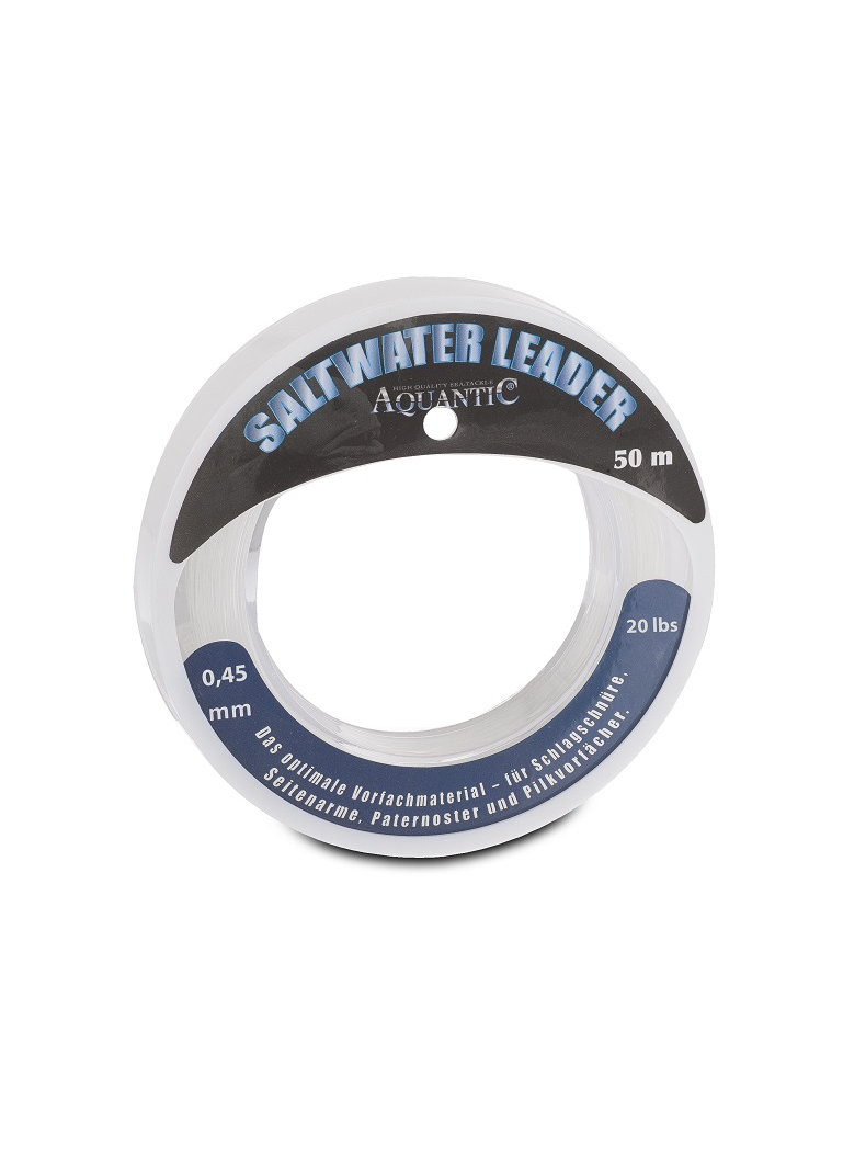 Лидер моно AQUANTIC® Saltwater Leader - 1.10mm / 100lb / 50m - Clear Лидер моно AQUANTIC® Saltwater Leader - 1.10mm / 100lb / 50m - Clear