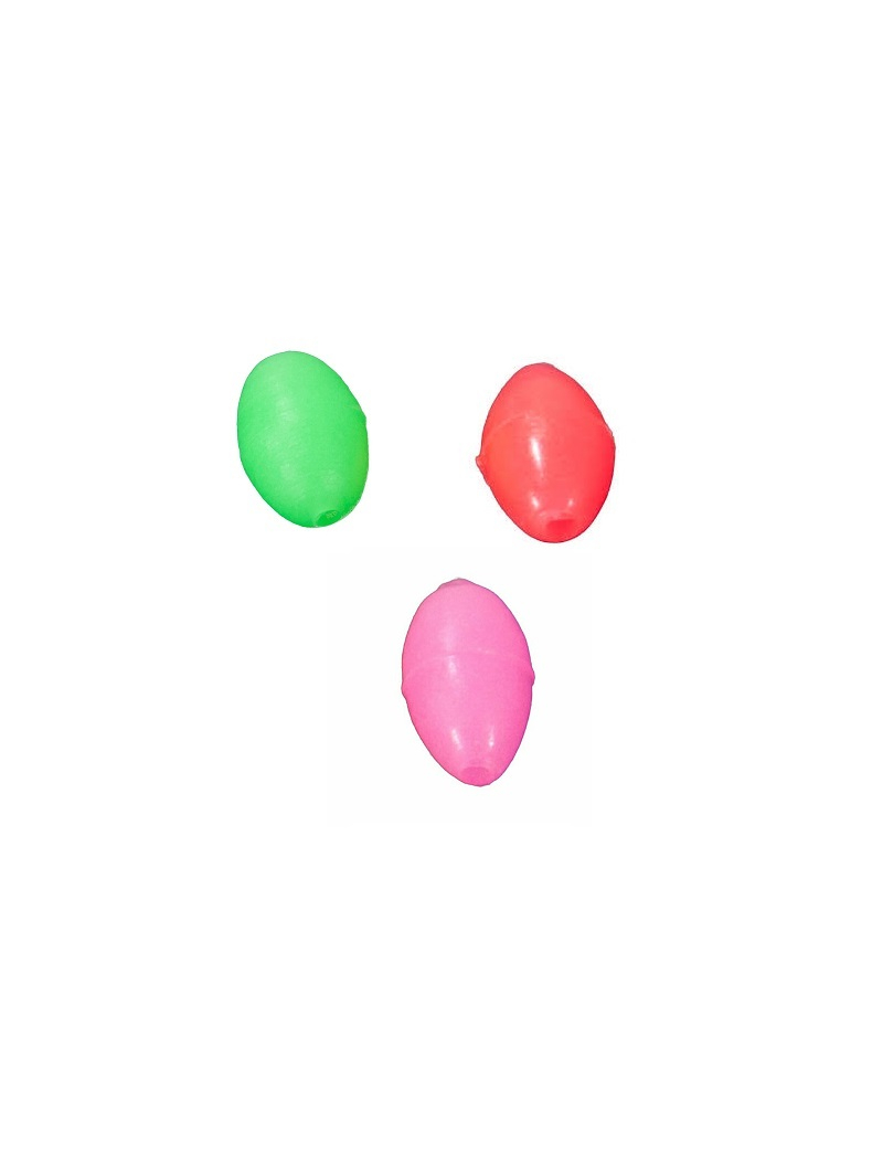 Бусина AQUANTIC® Glow Bead - 7x10mm / Oval - Green - 10шт., изображение 2