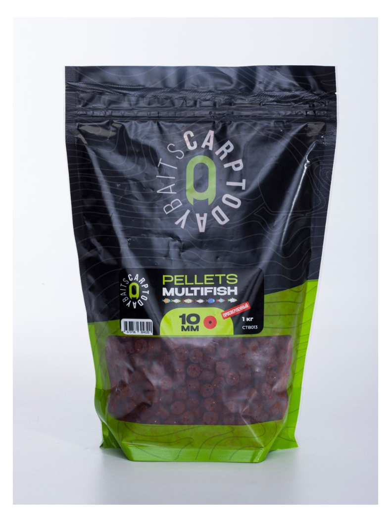 Пеллетс рыболовный Carptoday Baits MULTIFISH 1кг просверленный, Диаметр: 10 мм, изображение 2