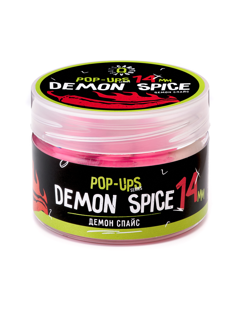 Бойлы плавающие Carptoday Baits Pop Ups Demon Spice (Острые Специи) 14мм, Диаметр: 14 мм, Вкус: Острые Специи, изображение 2