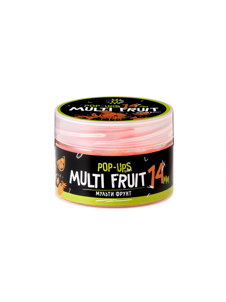Бойлы плавающие Carptoday Baits Pop Ups Multi Fruit (Мульти Фрукт) 14 мм, Диаметр: 14 мм, Вкус: Мульти Фрукт, изображение 4