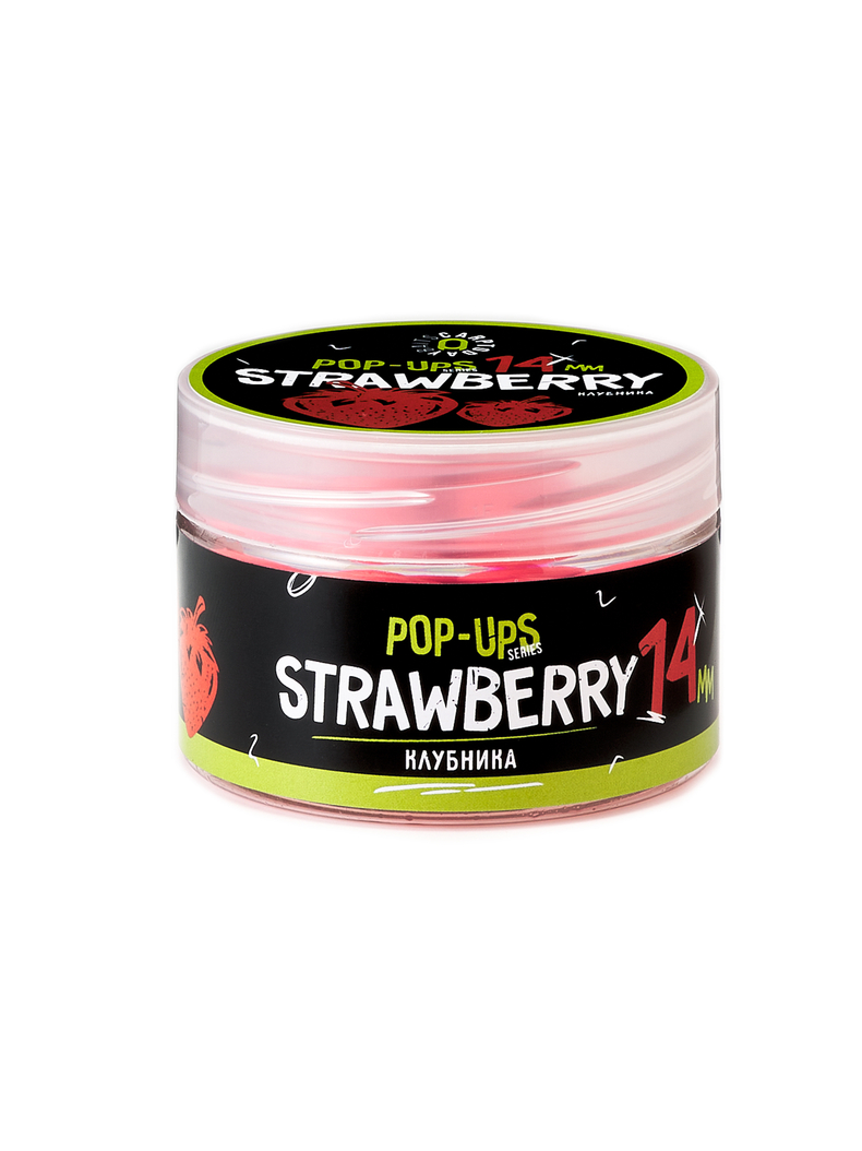 Бойлы плавающие Carptoday Baits Pop Ups Strawberry (Клубника) 14 мм, Диаметр: 14 мм, Вкус: Клубника, изображение 4