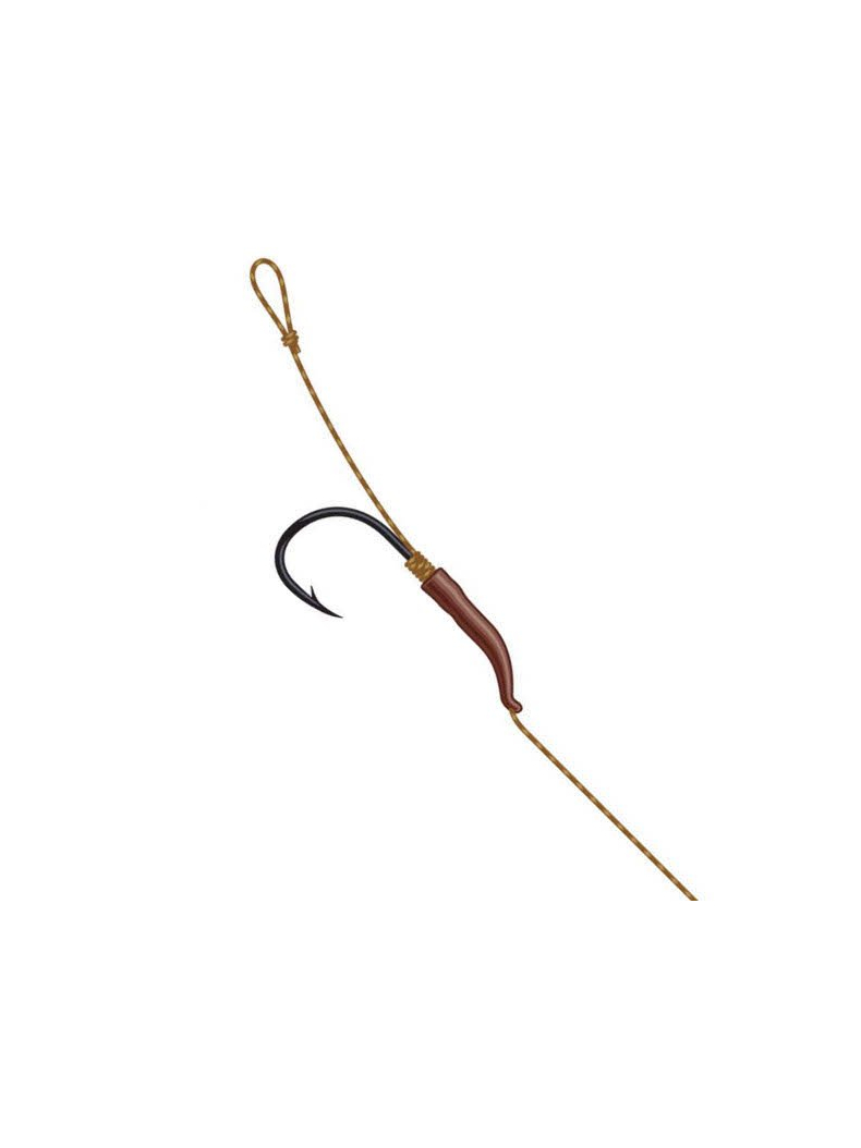 Карповый поводок DAM® TACTIX Line Aligner Rig №6 / 18cm / 20lb - 2шт., изображение 2