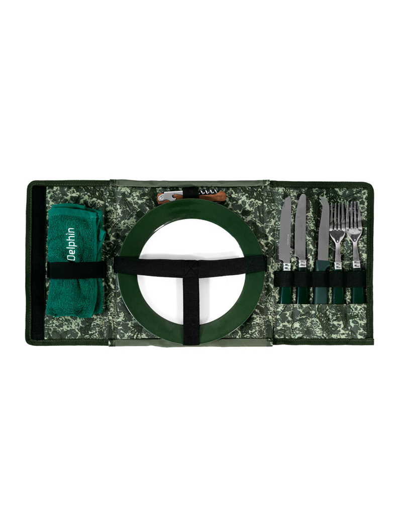 Сумка с набором посуды DELPHIN SPACE C2G Camping Cutlery Foody Сумка с набором посуды DELPHIN SPACE C2G Camping Cutlery Foody