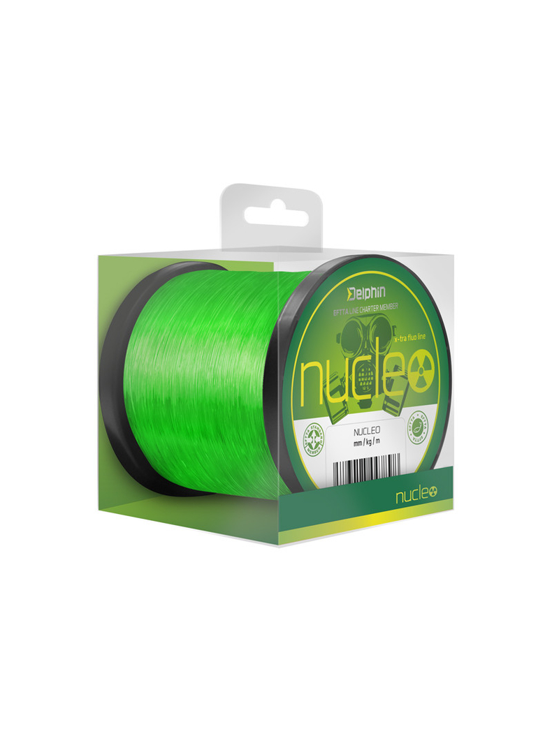 Леска карповая Delphin NUCLEO Carp Line 1200m - 0.30mm - 7.7kg - Fluo Green