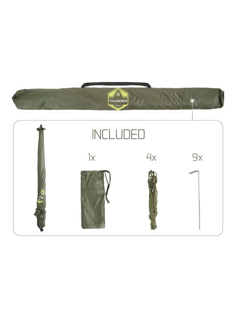 Зонт закрытый со стенкой DELPHIN Umbrella Tent THUNDER FullWALL / 250cm, изображение 8