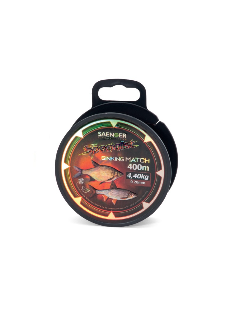 Леска матчевая SAENGER Specialist Sinking MATCH - 0,20mm / 4,40kg / 400m - Red Brown Burgundy Леска матчевая SAENGER Specialist Sinking MATCH - 0,20mm / 4,40kg / 400m - Red Brown Burgundy