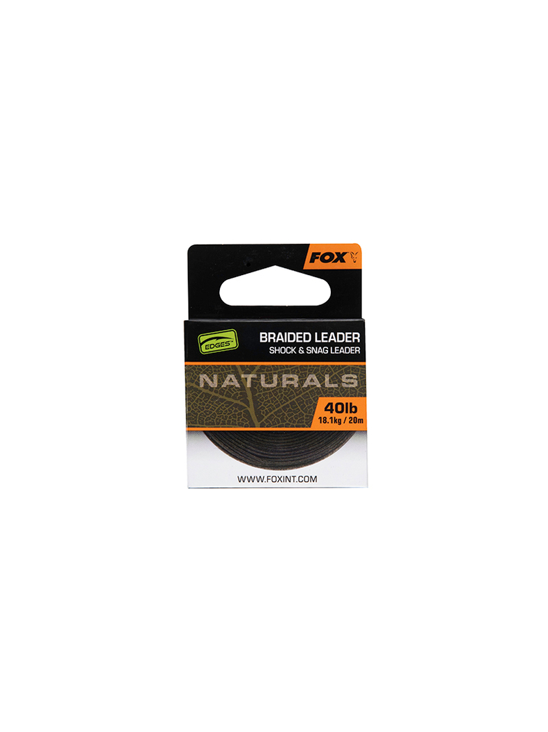 Плетеный шок/снаг лидер FOX Naturals Braided Leader EDGES, Тест: 40.00 lb, изображение 2