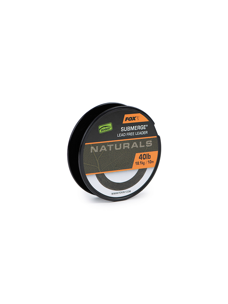 Лидкор без сердечника FOX Naturals Submerge Leader EDGES, Тест: 40.00 lb, изображение 3 Лидкор без сердечника FOX Naturals Submerge Leader EDGES, Тест: 40.00 lb, изображение 3