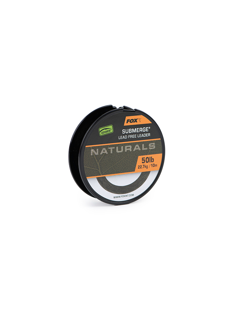 Лидкор без сердечника FOX Naturals Submerge Leader EDGES, Тест: 50.00 lb, изображение 3 Лидкор без сердечника FOX Naturals Submerge Leader EDGES, Тест: 50.00 lb, изображение 3