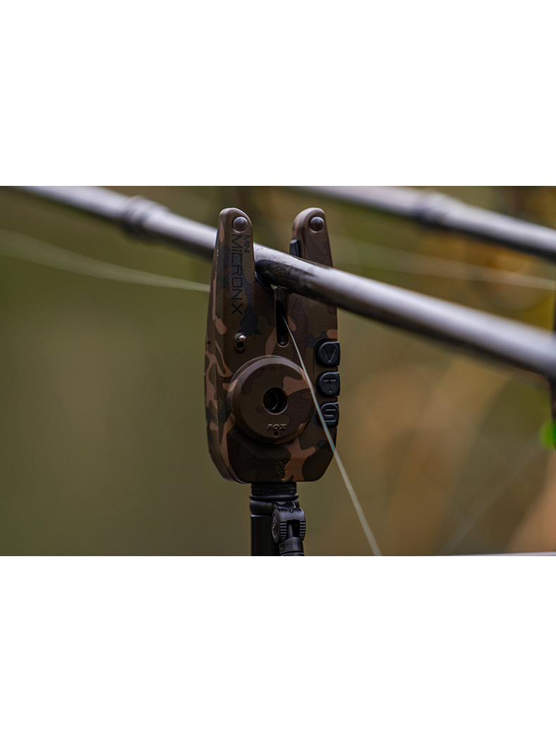 Электронный сигнализатор поклёвки FOX Mini Micron X CAMO, Набор : 4 + 1, изображение 18