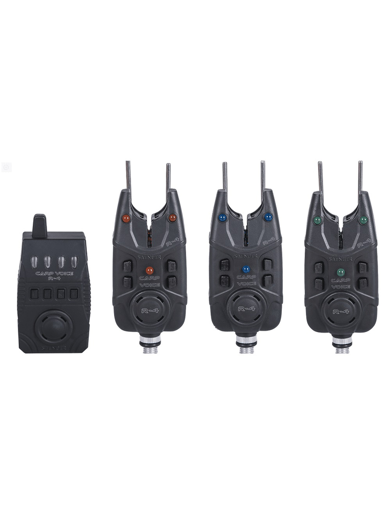 Комплекты сигнализаторов поклевки SAENGER CARP VOICE R-4 Set 3+1 (Red, Blue, Green) Комплекты сигнализаторов поклевки SAENGER CARP VOICE R-4 Set 3+1 (Red, Blue, Green)
