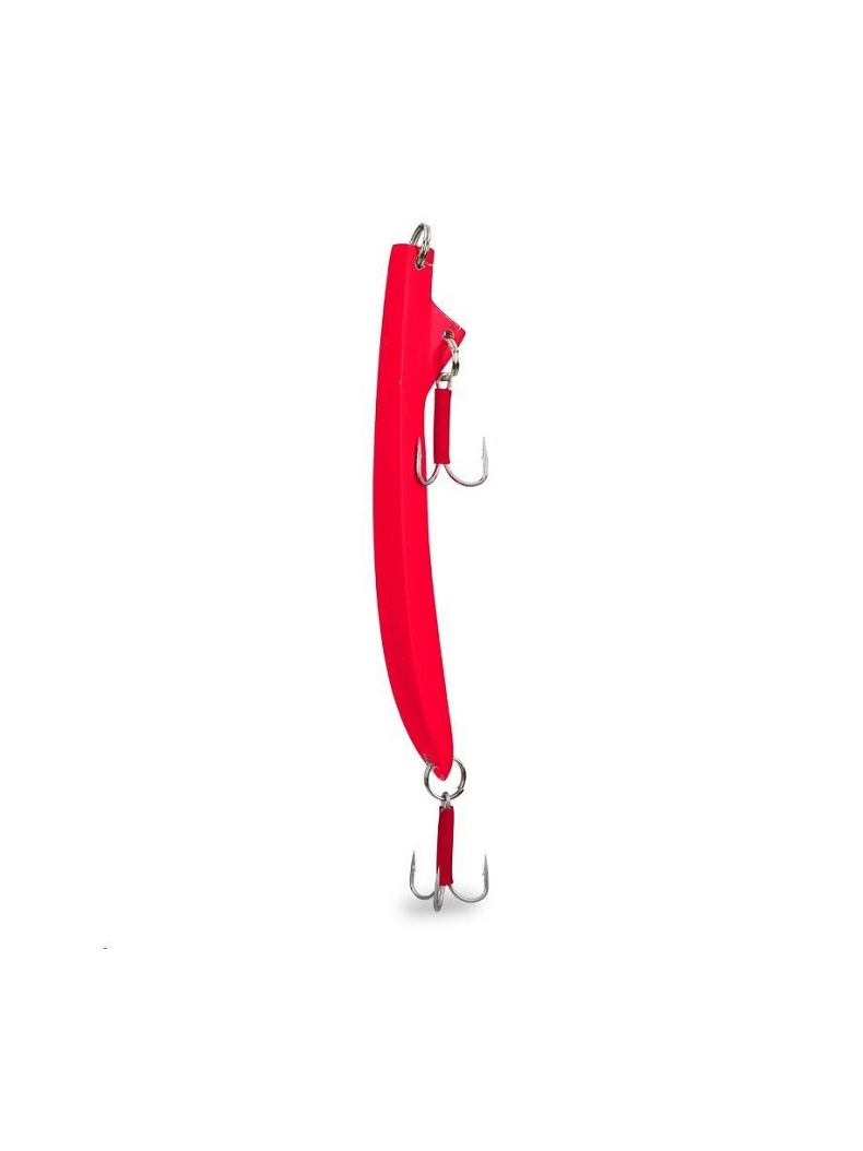 Пилькер AQUANTIC® BANANA PILK STEEL (Lead Free) Double Treble - 25cm / 800g - UV Red