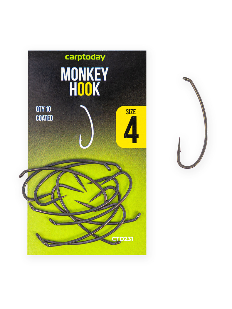 Крючки карповые Carptoday Monkey Hook, Размер крючка: № 4 Крючки карповые Carptoday Monkey Hook, Размер крючка: № 4