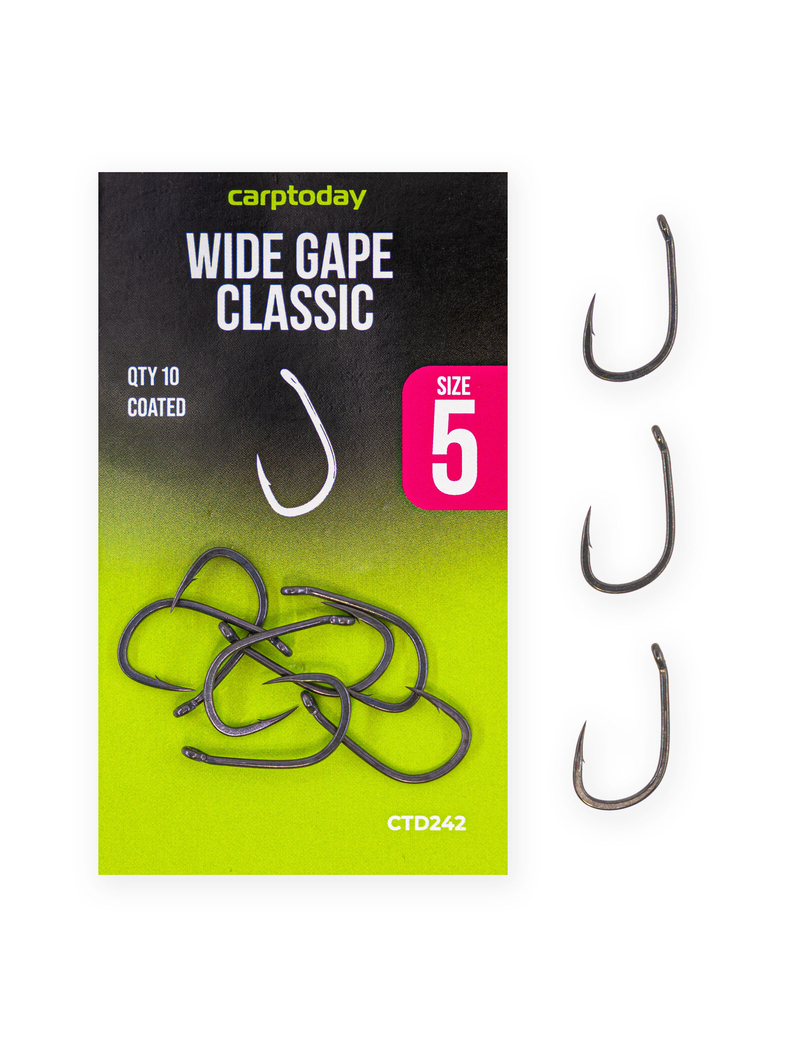 Крючки карповые Carptoday Wide Gape Classic, Размер крючка: № 4 Крючки карповые Carptoday Wide Gape Classic, Размер крючка: № 4