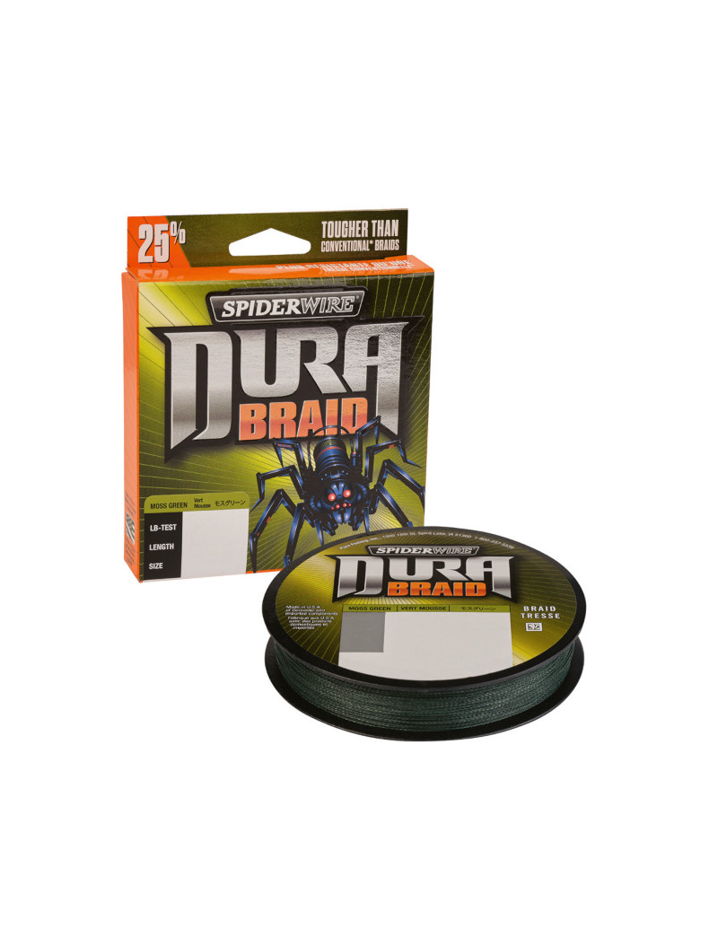 Леска плетеная SPIDER WIRE® DURA BRAID - 0.43mm / 275m / 45kg - MOSS GREEN Леска плетеная SPIDER WIRE® DURA BRAID - 0.43mm / 275m / 45kg - MOSS GREEN