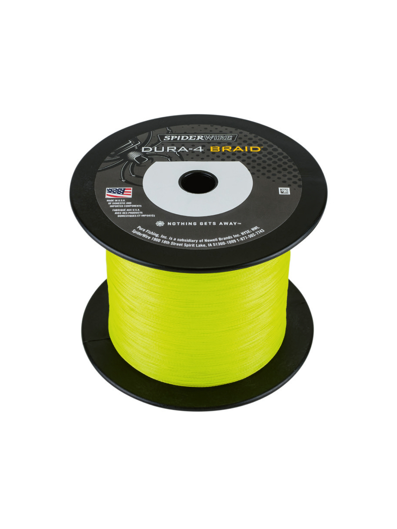 Леска плетеная SPIDER WIRE® STEALTH® DURA X4 PE BRAID - 0.14mm / 300m / 11.8kg - HI VIS YELLOW, изображение 2