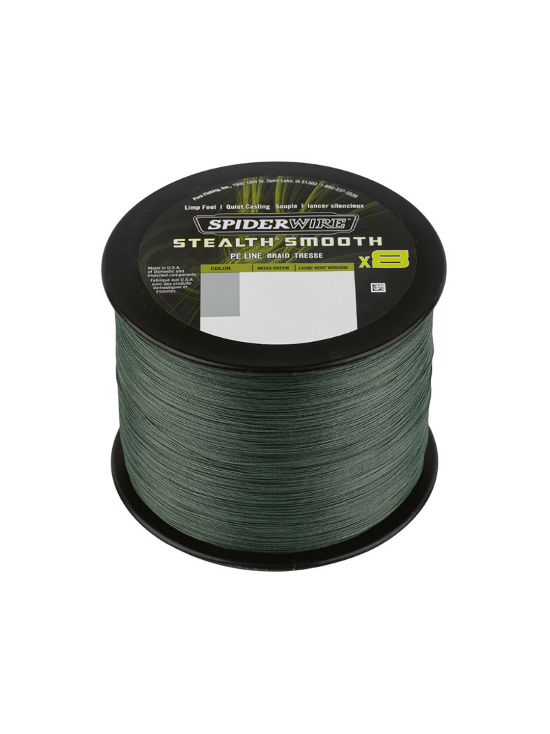 Леска плетеная SPIDER WIRE® STEALTH® SMOOTH X8 PE BRAID - 0.33mm / 300m / 38.1kg - MOSS GREEN, изображение 2 Леска плетеная SPIDER WIRE® STEALTH® SMOOTH X8 PE BRAID - 0.33mm / 300m / 38.1kg - MOSS GREEN, изображение 2
