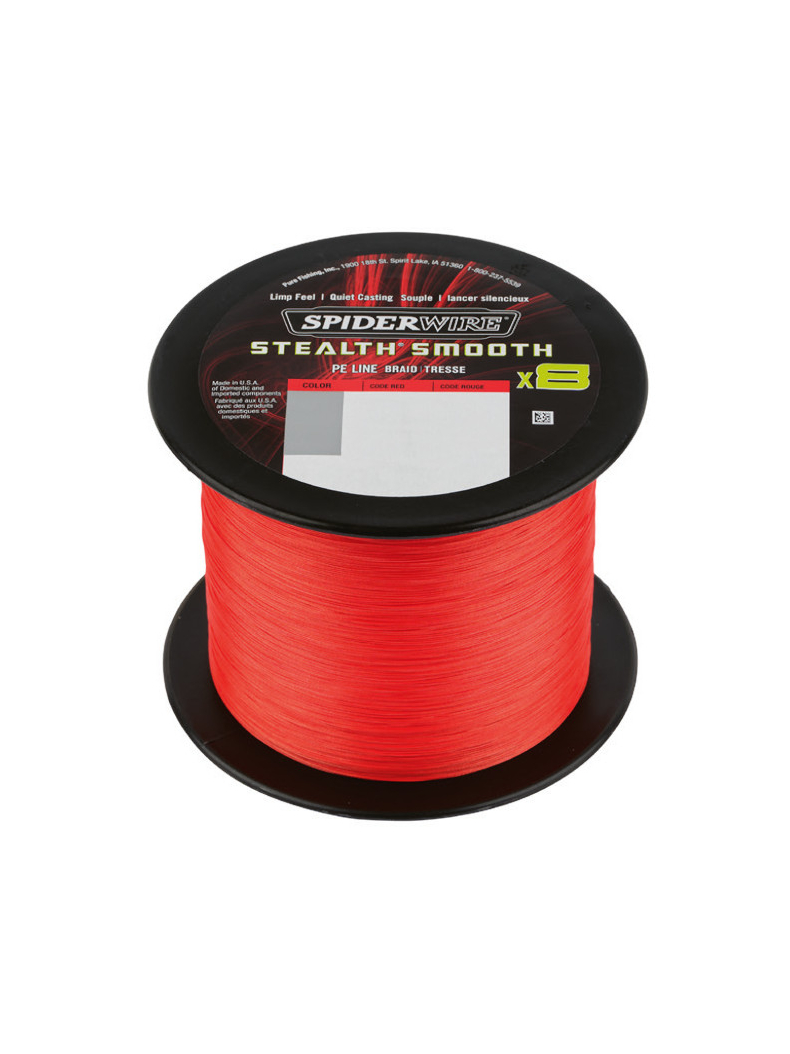 Леска плетеная SPIDER WIRE® STEALTH® SMOOTH X8 PE BRAID - 0.15mm / 150m / 16.5kg - CODE RED, изображение 2