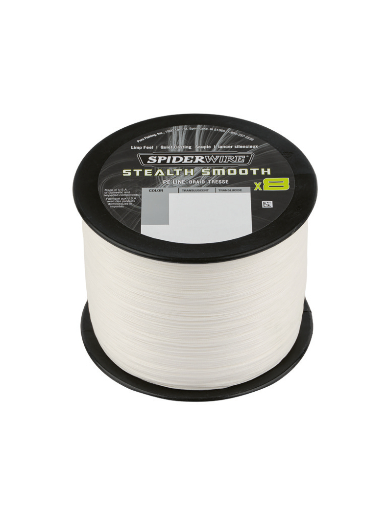 Леска плетеная SPIDER WIRE® STEALTH® SMOOTH X8 PE BRAID - 0.19mm / 300m / 18kg - TRANSLUCENT, изображение 2