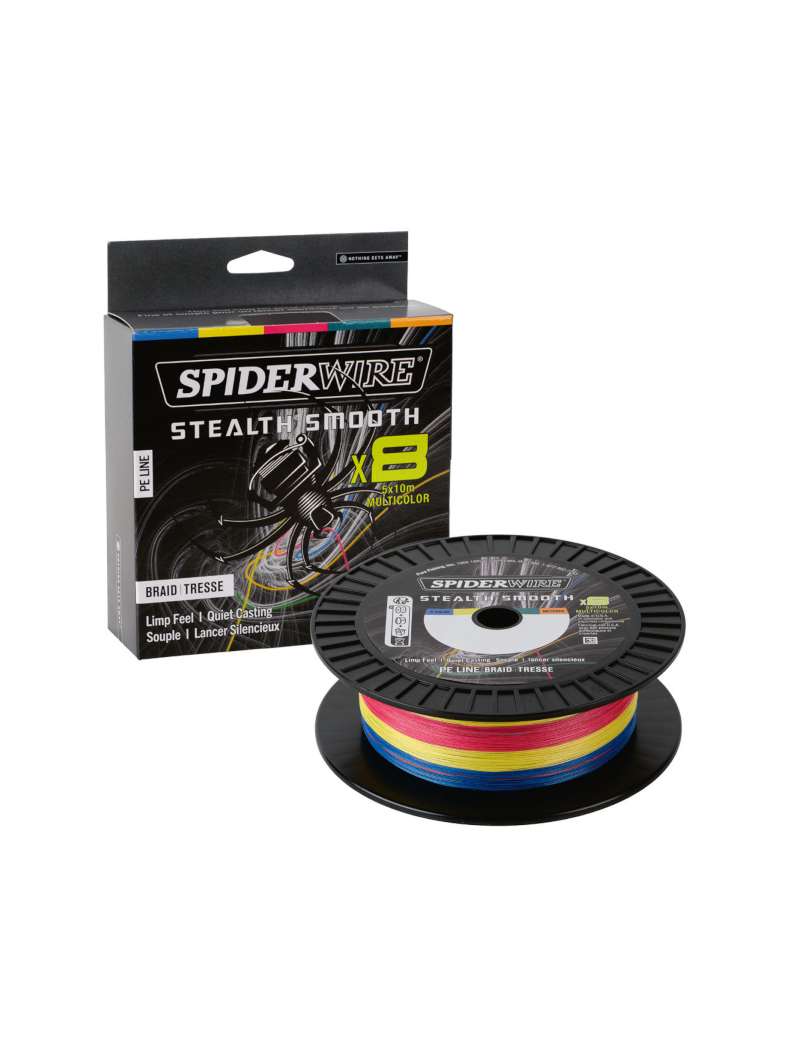 Леска плетеная SPIDER WIRE® STEALTH® SMOOTH X8 PE BRAID - 0.15mm / 300m / 16.5kg - 5x10m MULTI COLOR Леска плетеная SPIDER WIRE® STEALTH® SMOOTH X8 PE BRAID - 0.15mm / 300m / 16.5kg - 5x10m MULTI COLOR