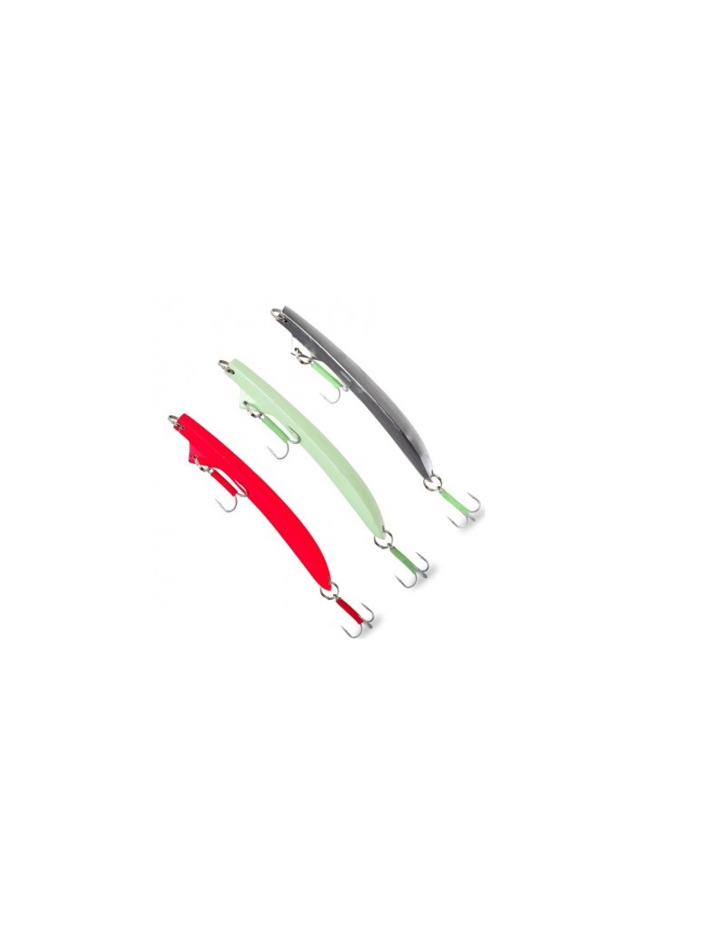 Пилькер AQUANTIC® BANANA PILK STEEL (Lead Free) Double Treble - 25cm / 800g - UV Red, изображение 3