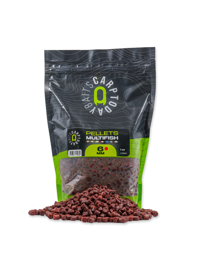 Пеллетс рыболовный Carptoday Baits MULTIFISH 1кг цельный, Диаметр: 6 мм, изображение 2
