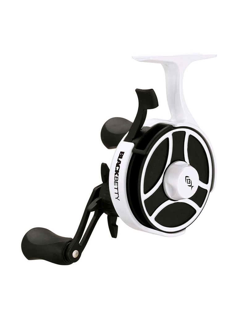 Катушка 13 FISHING Black Betty Free Fall Ghost Ice Reel - 2.5:1 Gear Ratio w/ NEW Line Window - Righ Катушка 13 FISHING Black Betty Free Fall Ghost Ice Reel - 2.5:1 Gear Ratio w/ NEW Line Window - Righ