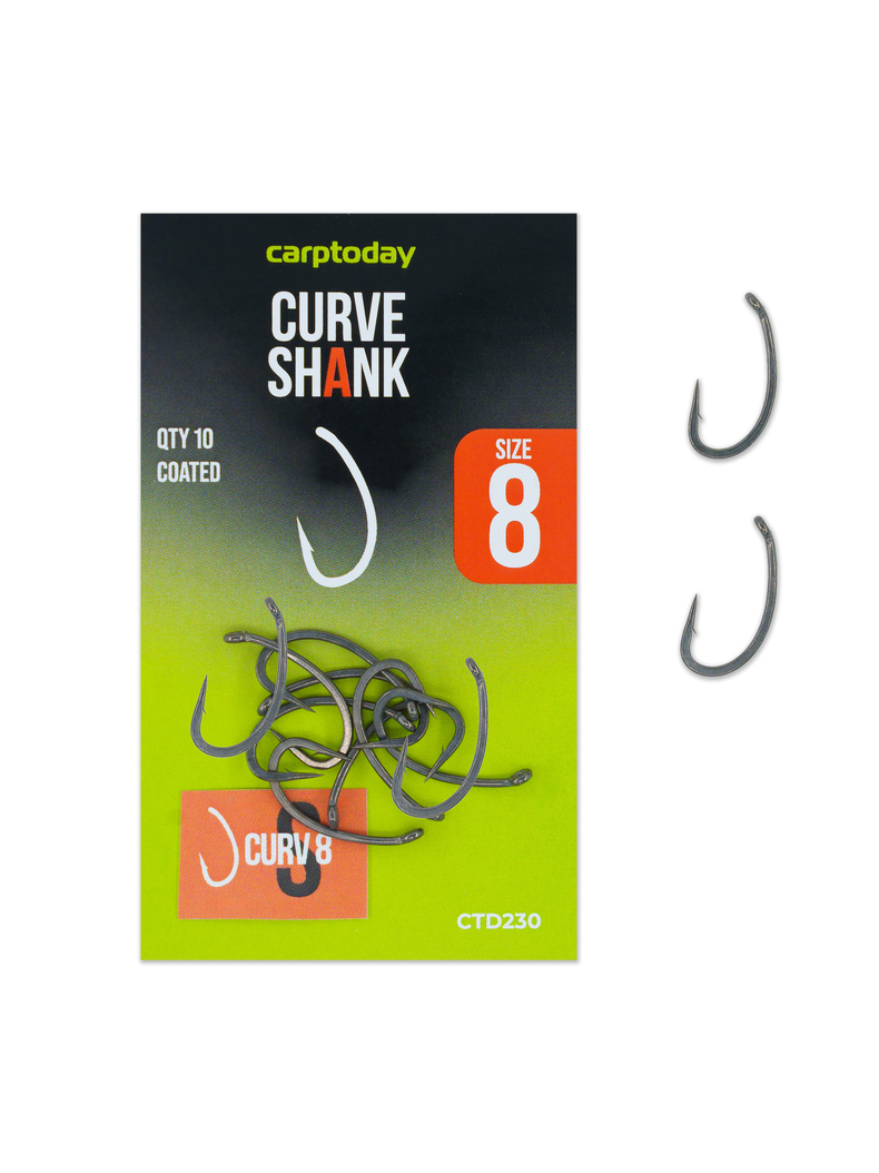 Крючки карповые Carptoday Curve Shank, Размер крючка: № 8