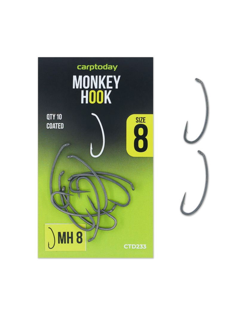 Крючки карповые Carptoday Monkey Hook, Размер крючка: № 8 Крючки карповые Carptoday Monkey Hook, Размер крючка: № 8
