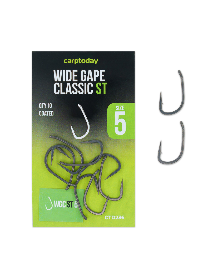Крючки карповые Carptoday Wide Gape Classic ST, Размер крючка: № 5