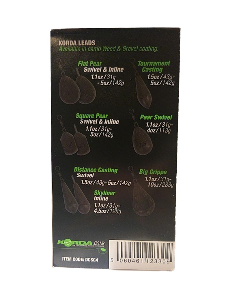 Грузило Korda Distance Casting Swivel Gravel, Вес грузила: 3.5 oz – 99 г, изображение 3 Грузило Korda Distance Casting Swivel Gravel, Вес грузила: 3.5 oz – 99 г, изображение 3
