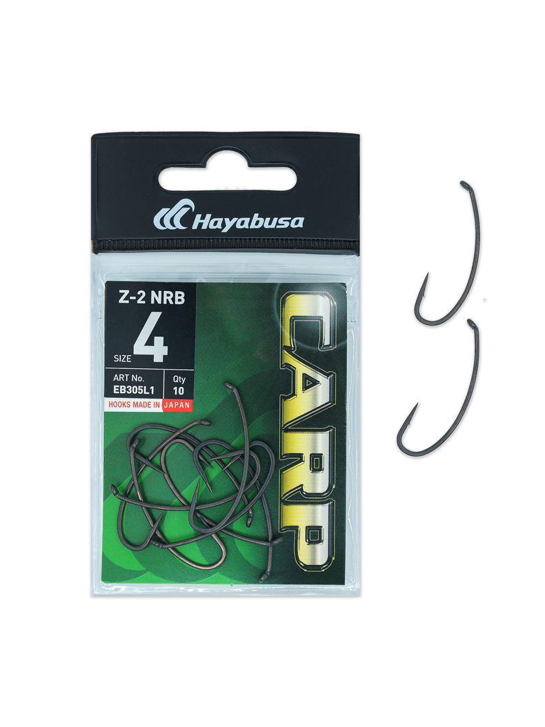 Крючки карповые HAYABUSA Z-2 NRB, Размер крючка: № 4 Крючки карповые HAYABUSA Z-2 NRB, Размер крючка: № 4