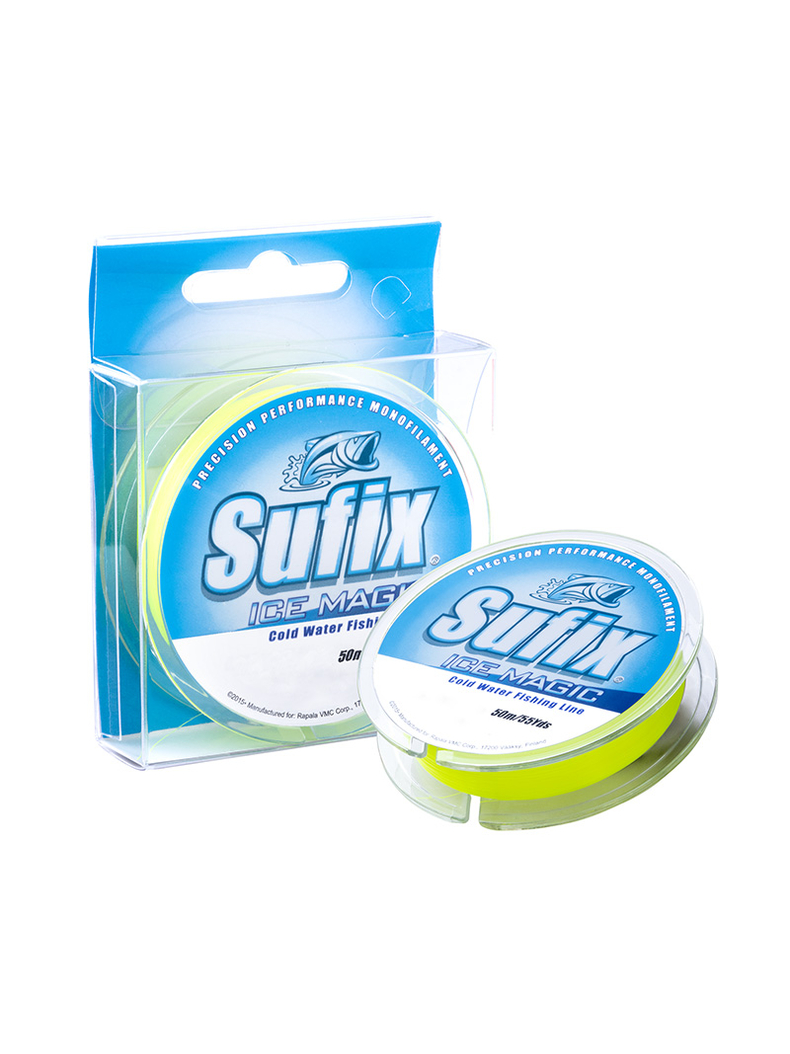 Леска зимняя SUFIX Ice Magic 50 м желтая 0,195 мм 3,3 кг Леска зимняя SUFIX Ice Magic 50 м желтая 0,195 мм 3,3 кг