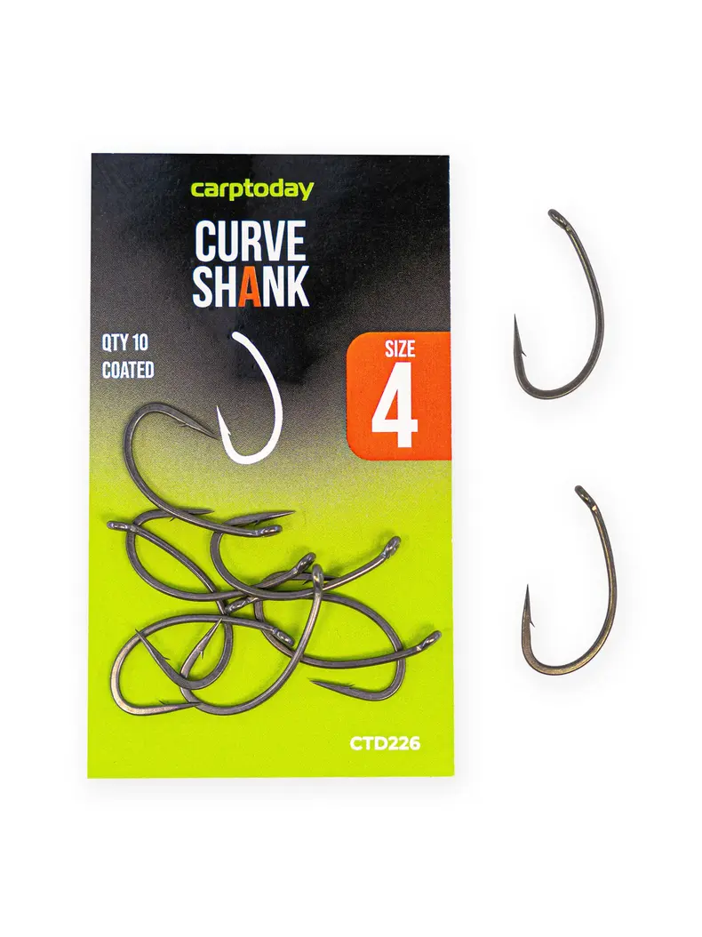Крючки карповые Carptoday Curve Shank, Размер крючка: № 4