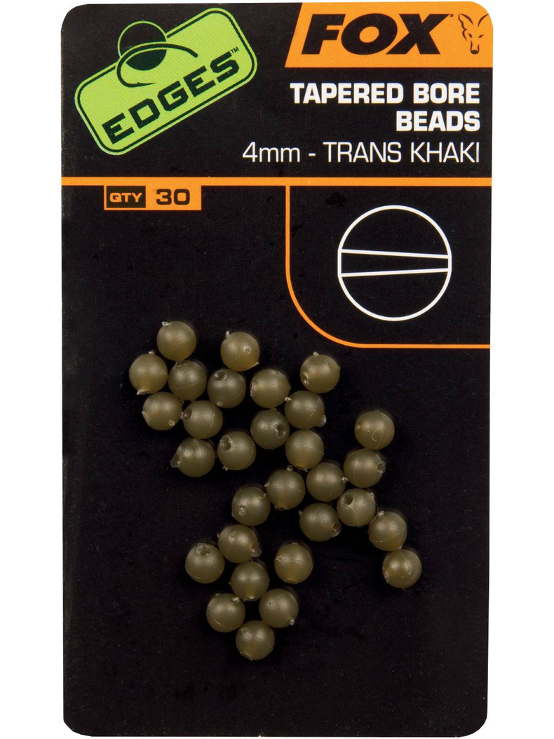 Стопорная бусина FOX Tapered Bore Beads EDGES, Диаметр: 4 мм