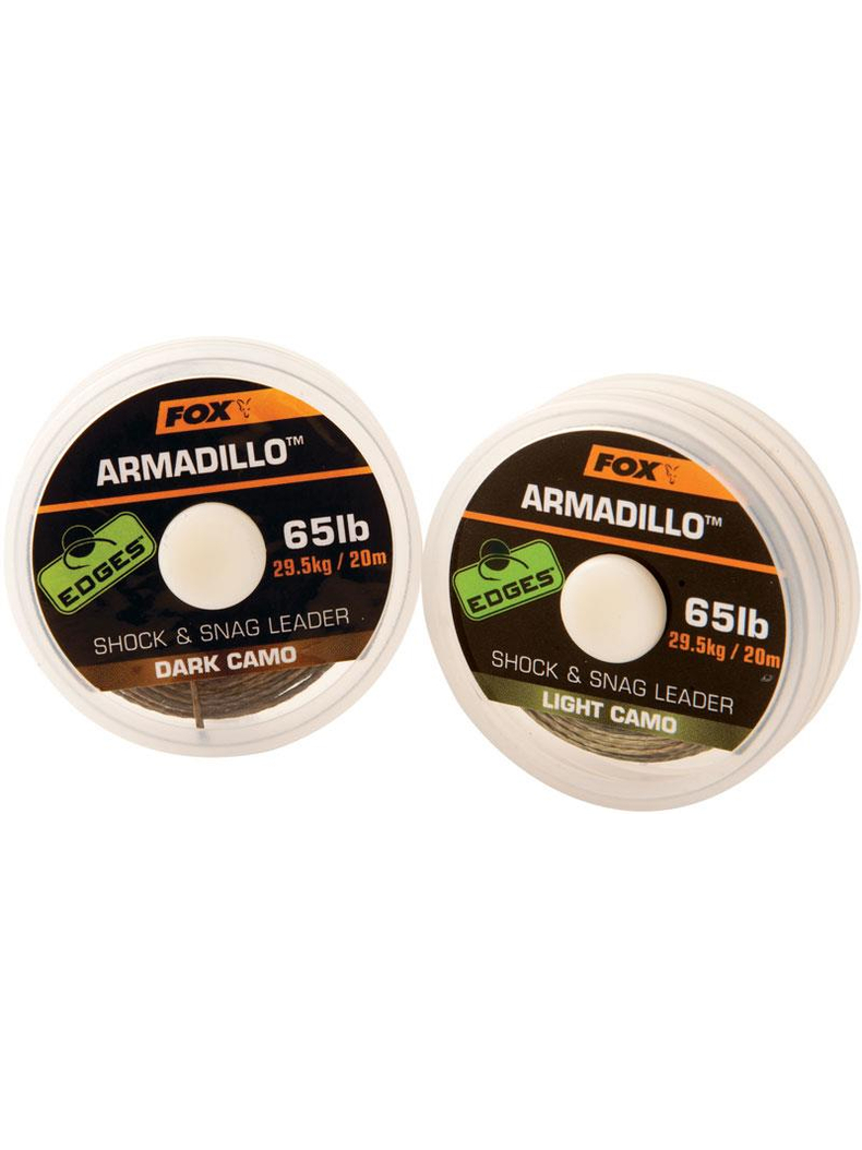 Шок-лидер плетёный FOX Armadillo Camo 65 lb, Цвет: Dark Camo (тёмный камуфляж), Тест: 65.00 lb