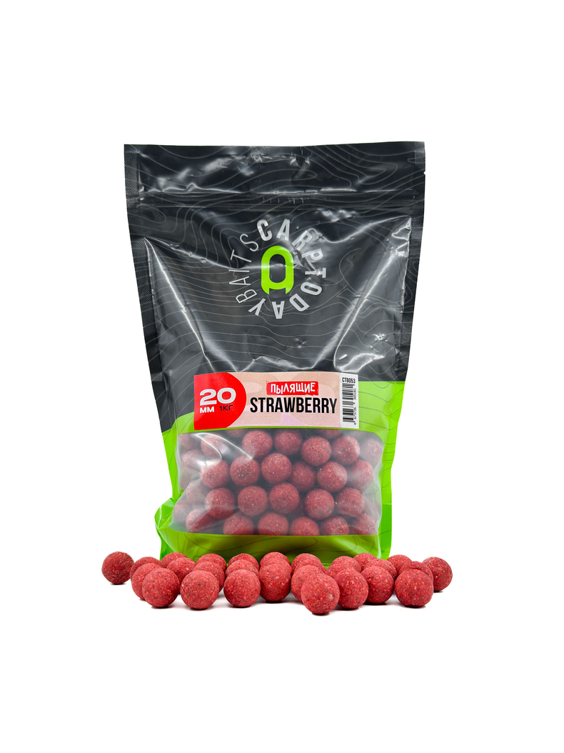 Бойлы пылящие Carptoday Baits Strawberry (Клубника), Диаметр: 20 мм, Вкус: Клубника Бойлы пылящие Carptoday Baits Strawberry (Клубника), Диаметр: 20 мм, Вкус: Клубника